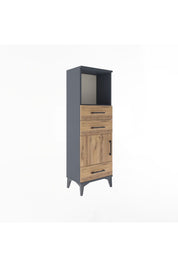 Arges Dolap 2 Raflı 3 Çekmeceli Tek Kapaklı 44x30x134 - S16M049V6A