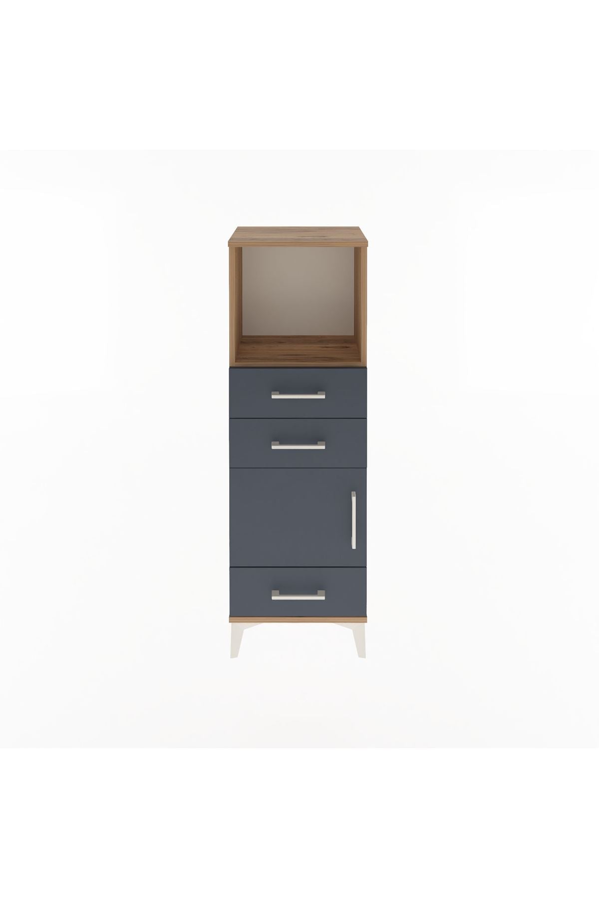Arges Dolap 2 Raflı 3 Çekmeceli Tek Kapaklı 44x30x134 - S16M049V8A