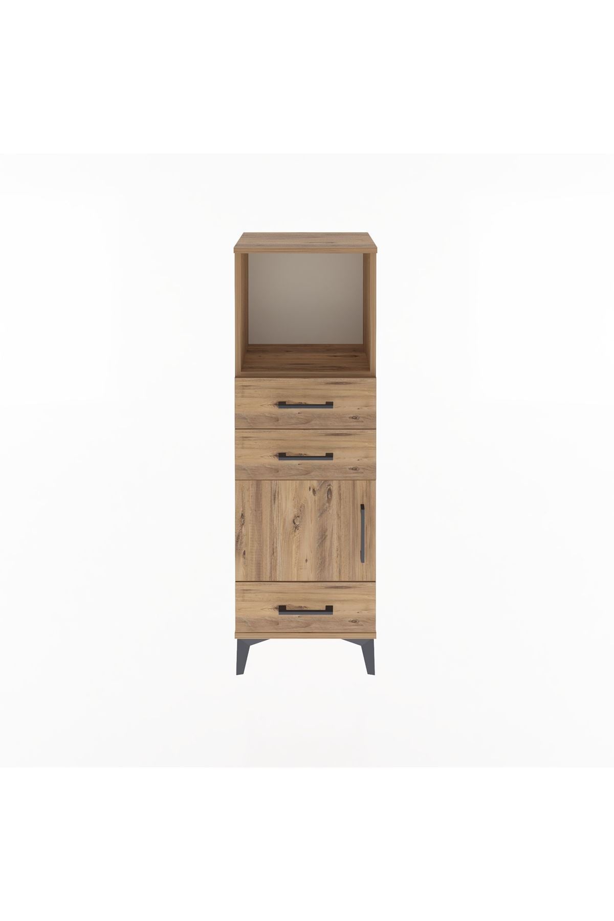 Arges Dolap 2 Raflı 3 Çekmeceli Tek Kapaklı 44x30x134 - S16M049V9A
