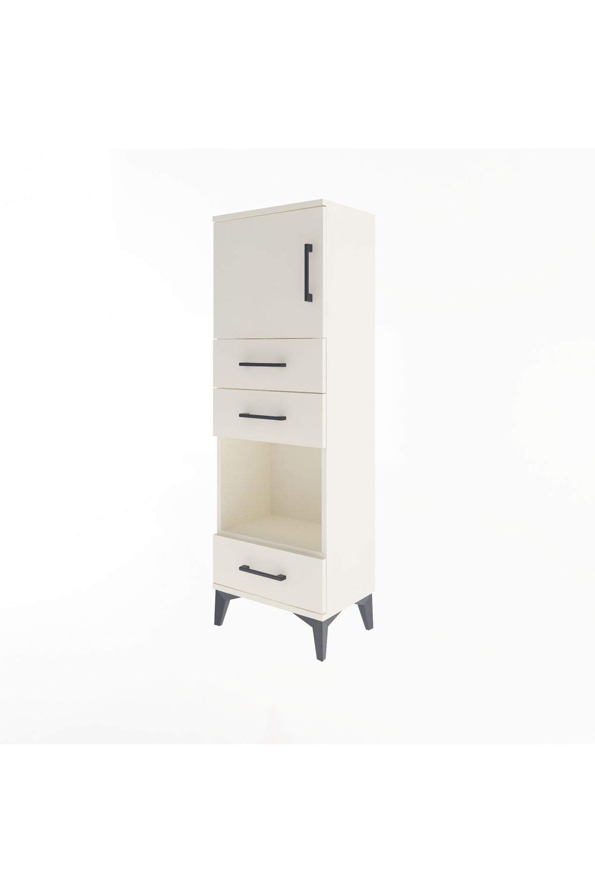 Arges Dolap 2 Raflı 3 Çekmeceli Tek Kapaklı 44x30x134 - S16M050V1A