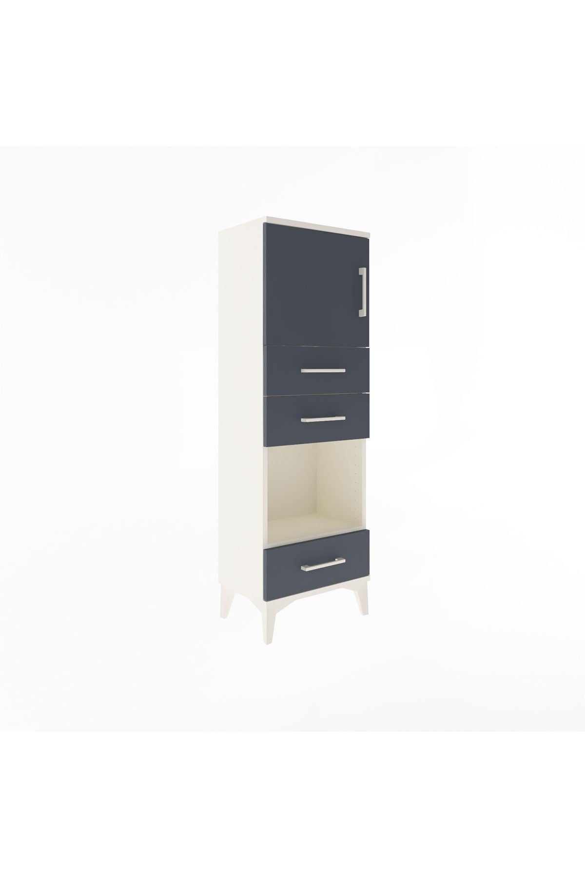 Arges Dolap 2 Raflı 3 Çekmeceli Tek Kapaklı 44x30x134 - S16M050V2A