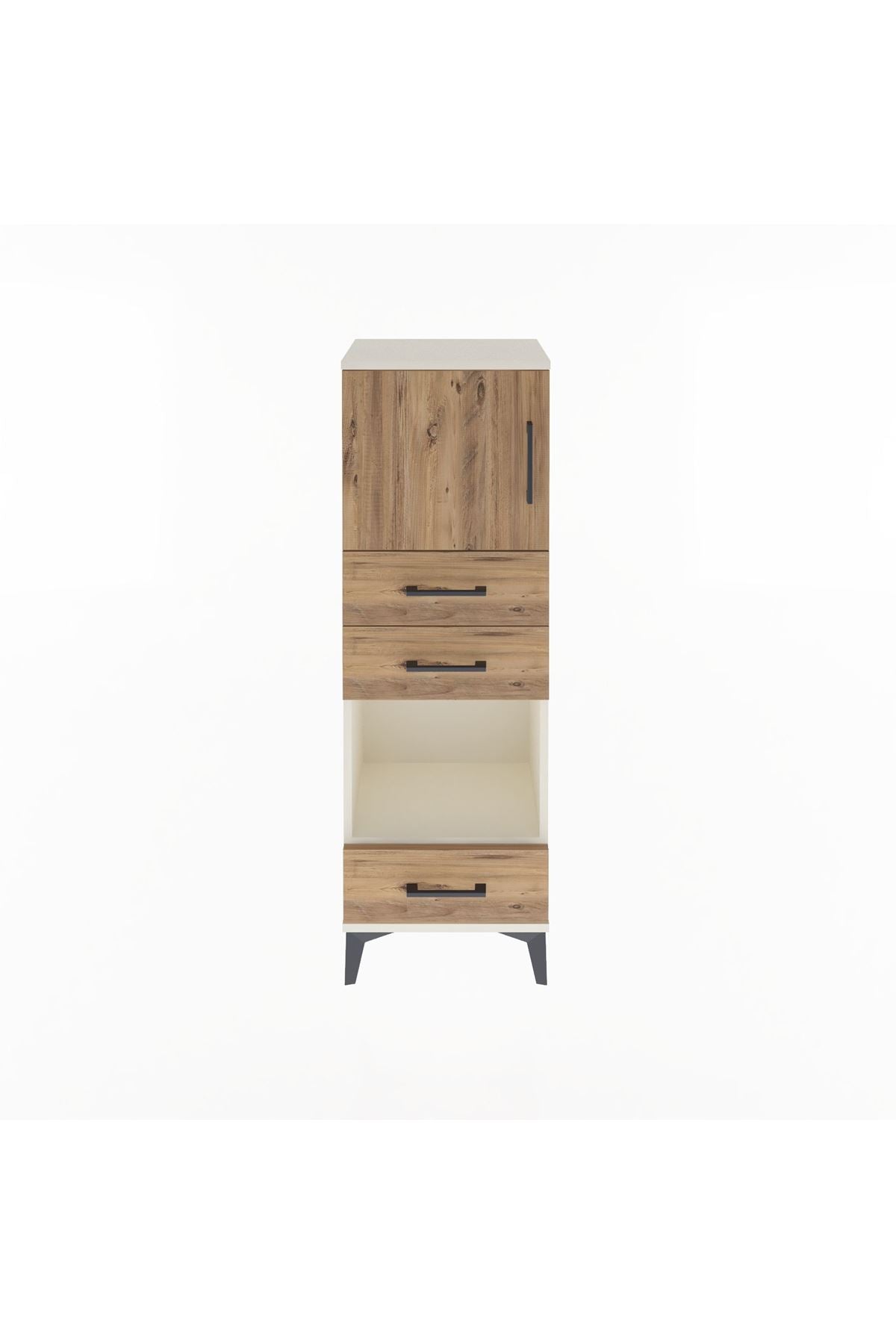 Arges Dolap 2 Raflı 3 Çekmeceli Tek Kapaklı 44x30x134 - S16M050V3A