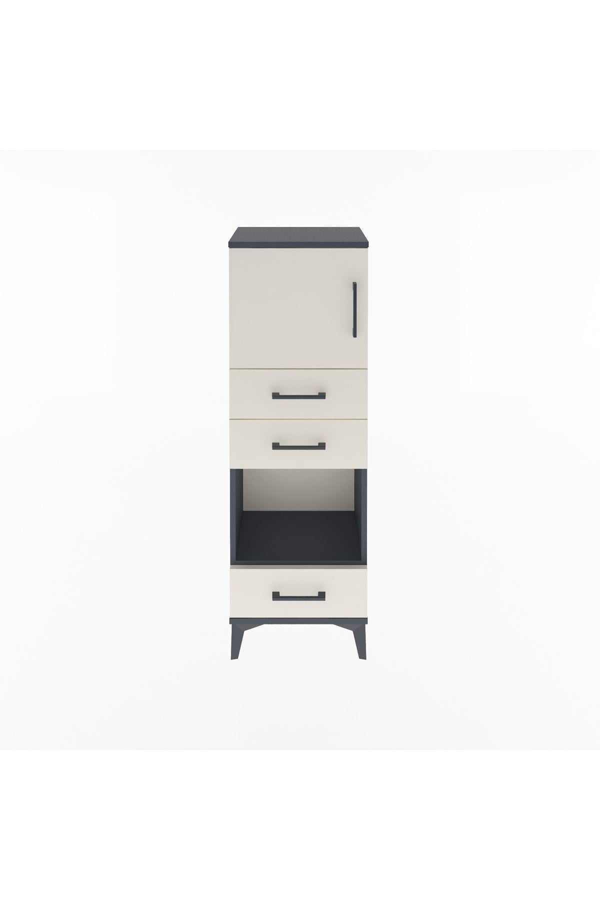 Arges Dolap 2 Raflı 3 Çekmeceli Tek Kapaklı 44x30x134 - S16M050V4A