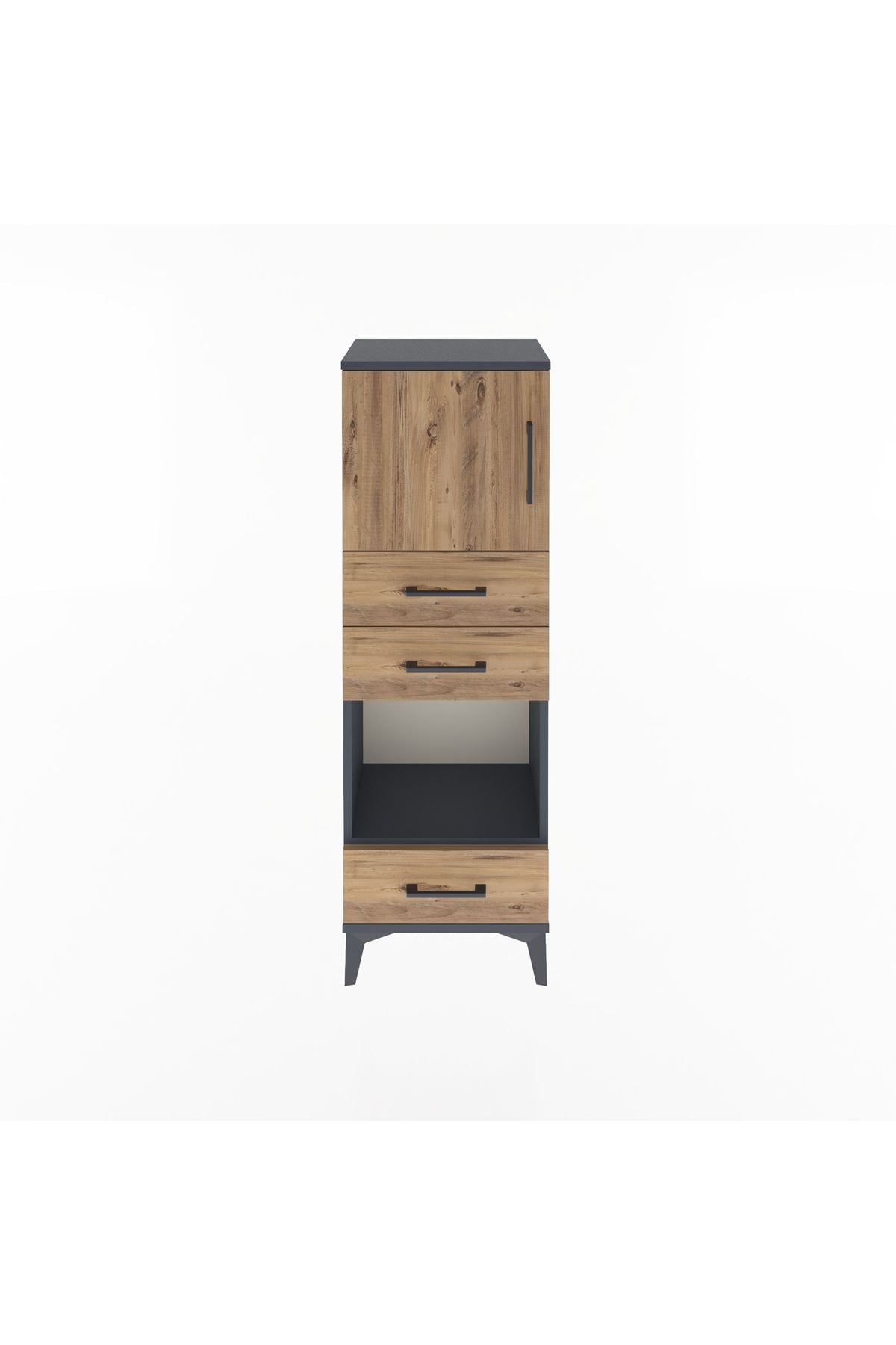 Arges Dolap 2 Raflı 3 Çekmeceli Tek Kapaklı 44x30x134 - S16M050V6A