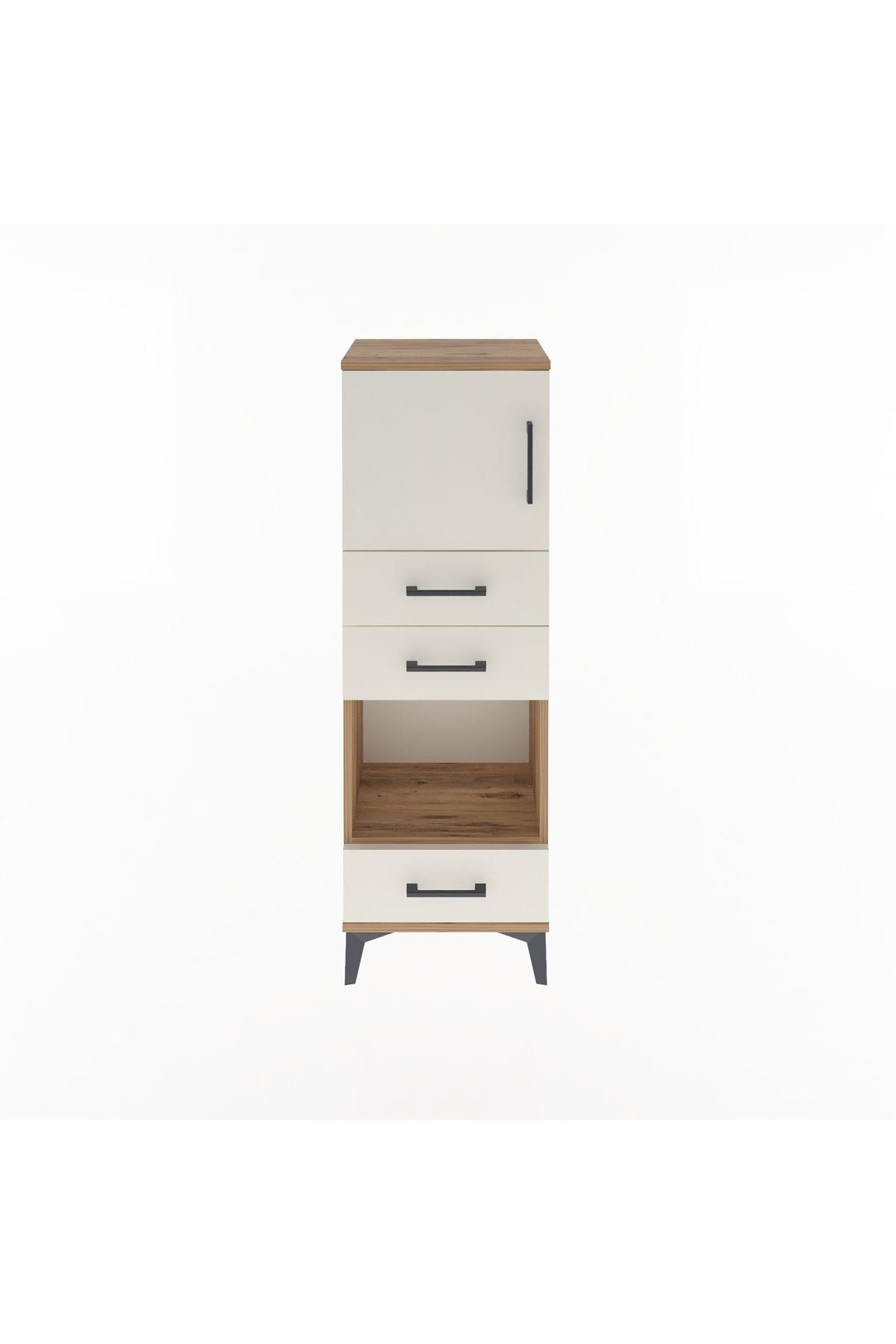 Arges Dolap 2 Raflı 3 Çekmeceli Tek Kapaklı 44x30x134 - S16M050V7A