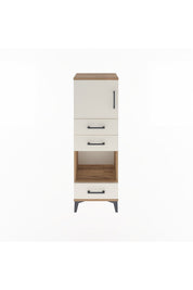 Arges Dolap 2 Raflı 3 Çekmeceli Tek Kapaklı 44x30x134 - S16M050V7A