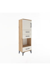 Arges Dolap 2 Raflı 3 Çekmeceli Tek Kapaklı 44x30x134 - S16M050V7A