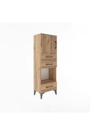 Arges Dolap 2 Raflı 3 Çekmeceli Tek Kapaklı 44x30x134 - S16M050V9A