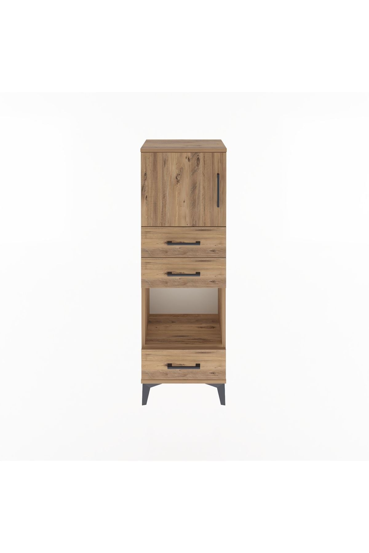 Arges Dolap 2 Raflı 3 Çekmeceli Tek Kapaklı 44x30x134 - S16M050V9A