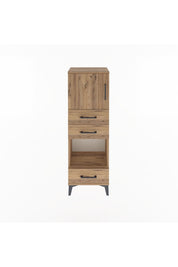 Arges Dolap 2 Raflı 3 Çekmeceli Tek Kapaklı 44x30x134 - S16M050V9A