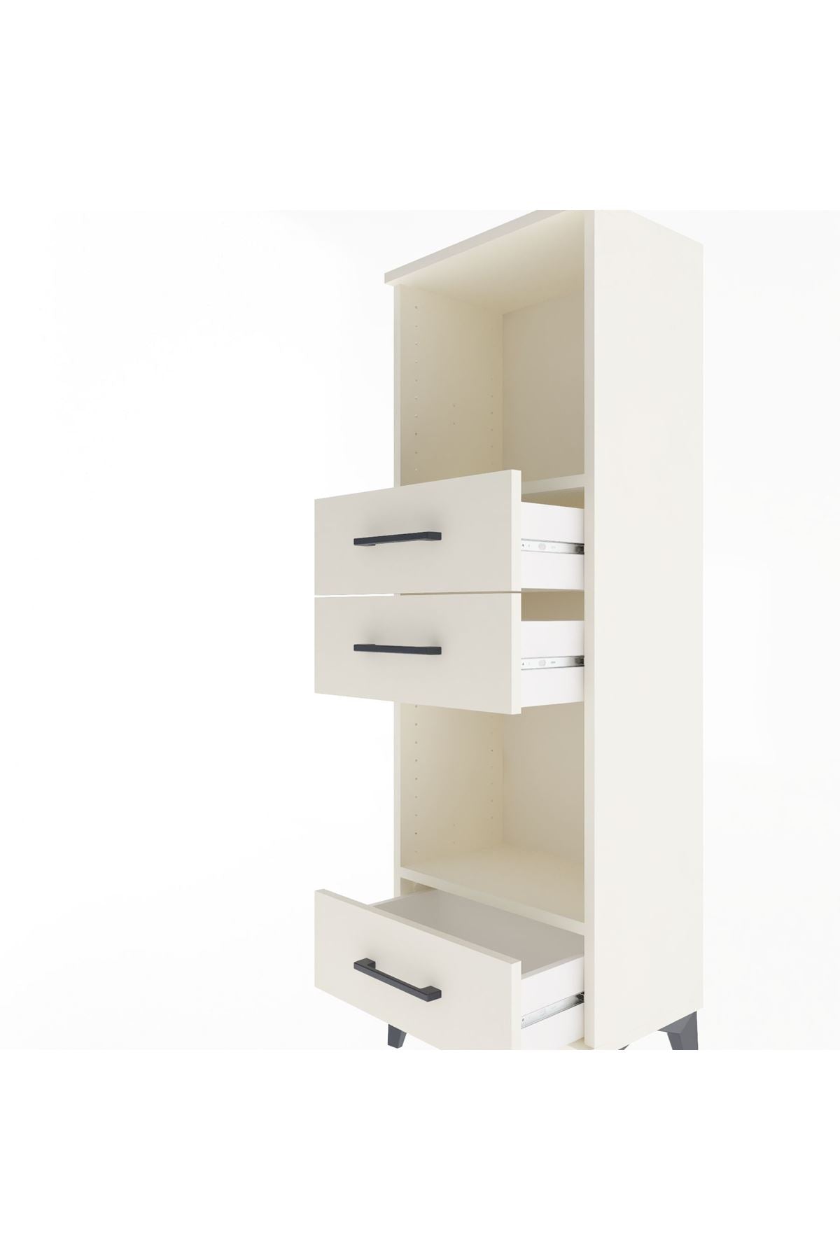 Arges Dolap 2 Raflı 3 Çekmeceli 44x30x134 - S16M051V1A