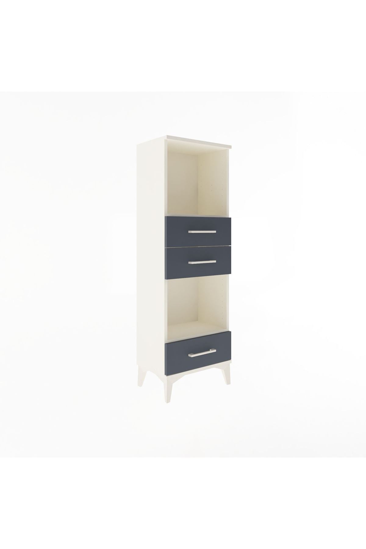 Arges Dolap 2 Raflı 3 Çekmeceli 44x30x134 - S16M051V2A
