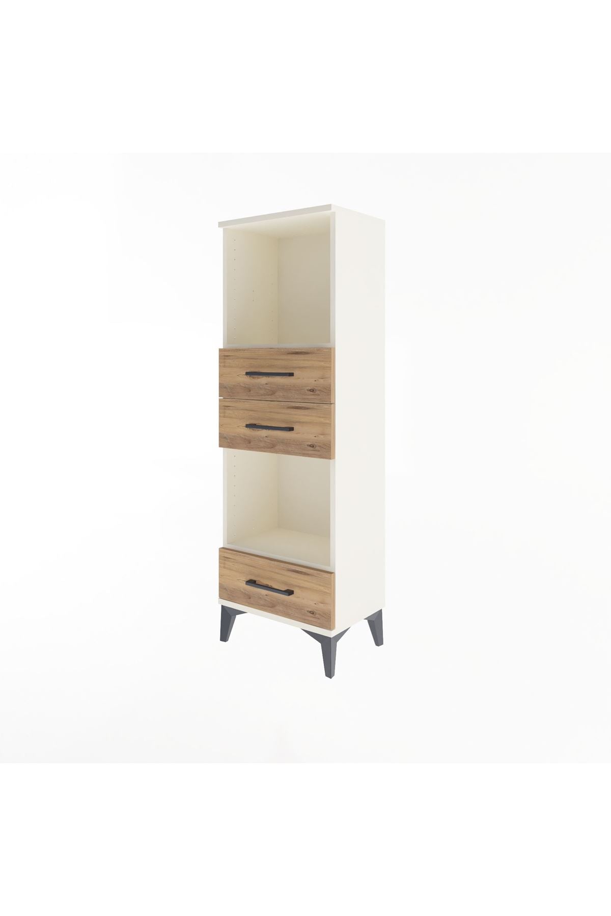 Arges Dolap 2 Raflı 3 Çekmeceli 44x30x134 - S16M051V3A