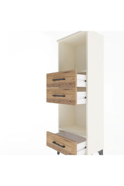 Arges Dolap 2 Raflı 3 Çekmeceli 44x30x134 - S16M051V3A