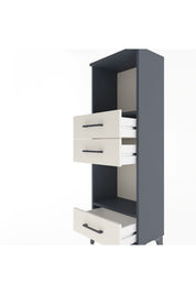 Arges Dolap 2 Raflı 3 Çekmeceli 44x30x134 - S16M051V4A