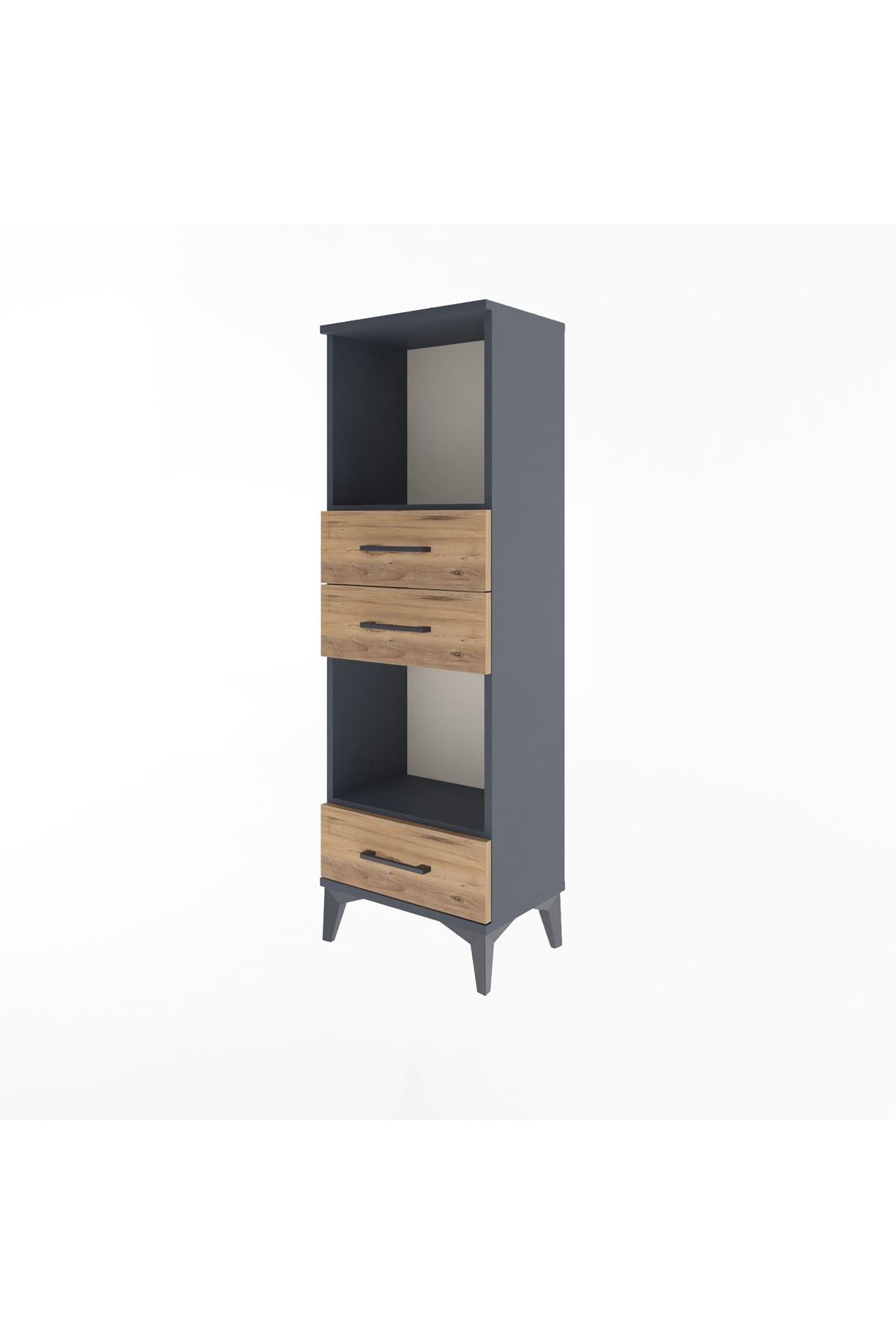 Arges Dolap 2 Raflı 3 Çekmeceli 44x30x134 - S16M051V6A
