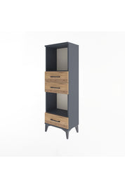 Arges Dolap 2 Raflı 3 Çekmeceli 44x30x134 - S16M051V6A