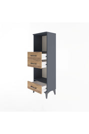 Arges Dolap 2 Raflı 3 Çekmeceli 44x30x134 - S16M051V6A