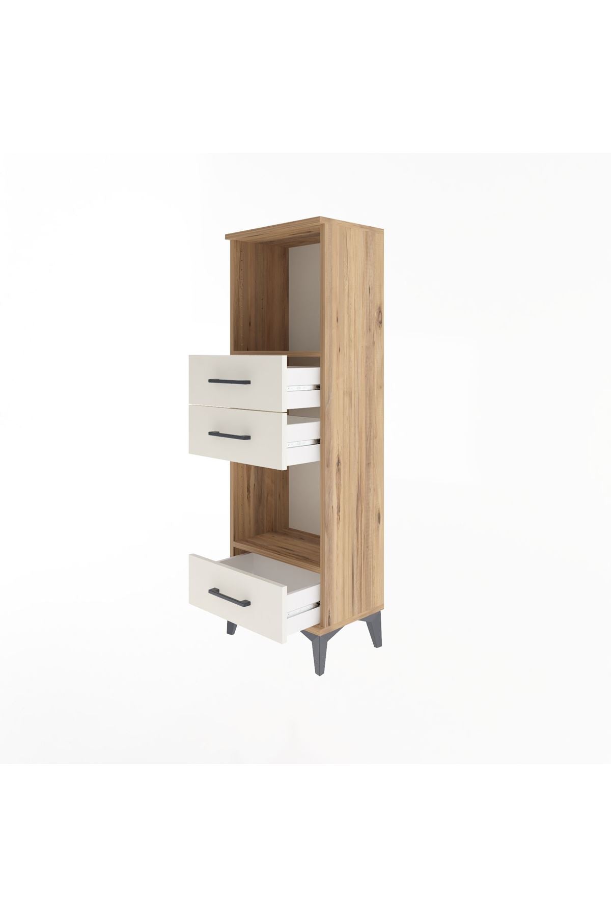 Arges Dolap 2 Raflı 3 Çekmeceli 44x30x134 - S16M051V7A