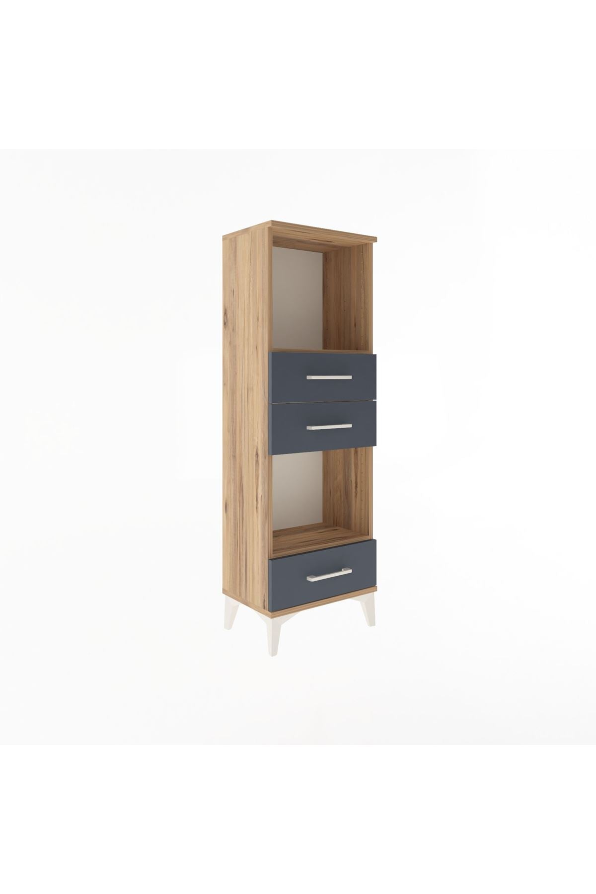 Arges Dolap 2 Raflı 3 Çekmeceli 44x30x134 - S16M051V8A