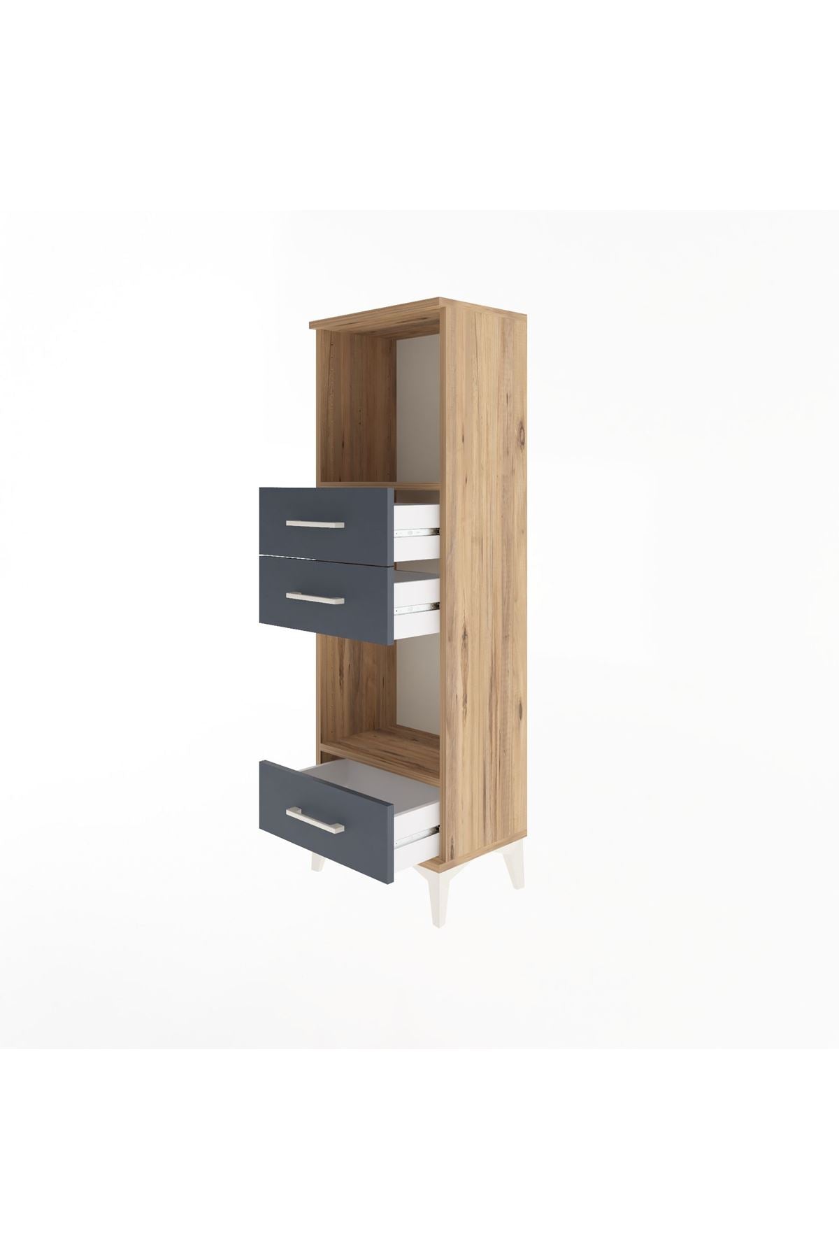 Arges Dolap 2 Raflı 3 Çekmeceli 44x30x134 - S16M051V8A
