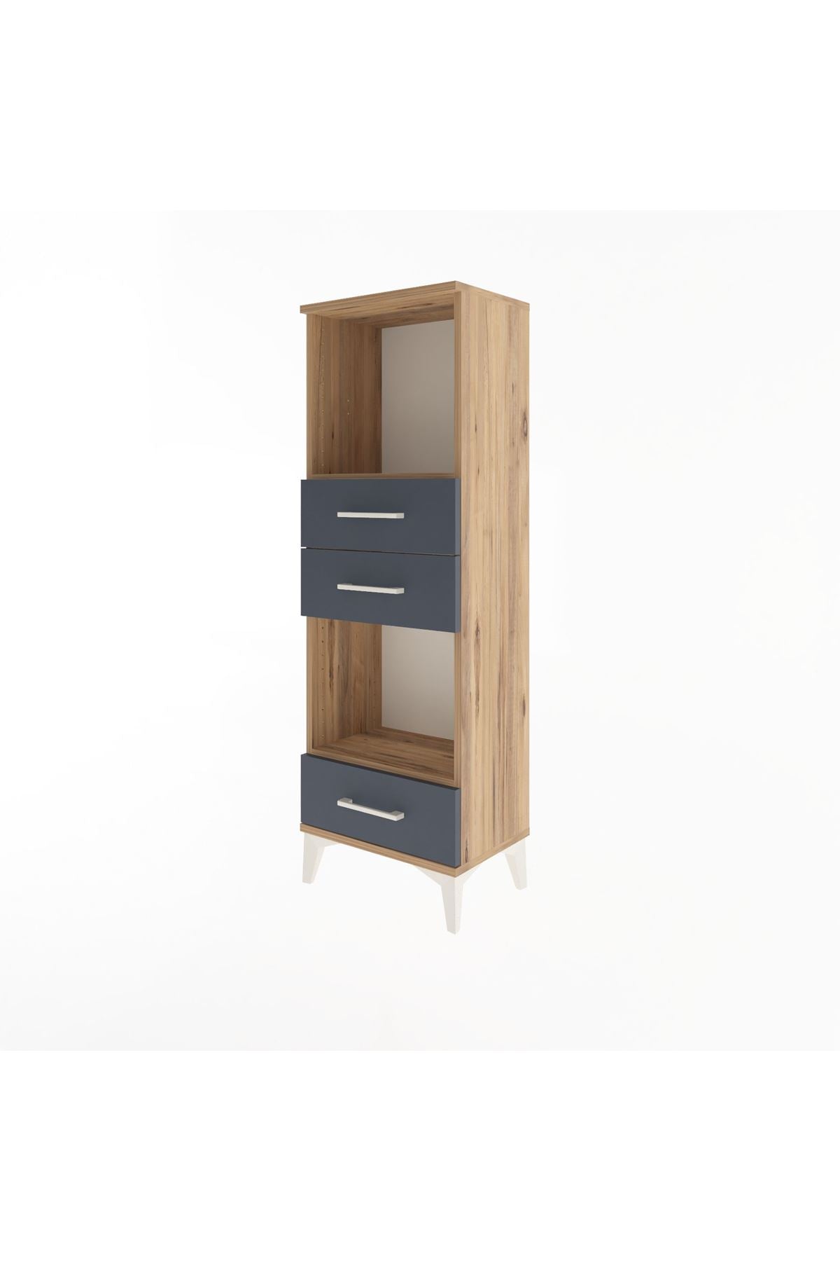 Arges Dolap 2 Raflı 3 Çekmeceli 44x30x134 - S16M051V8A