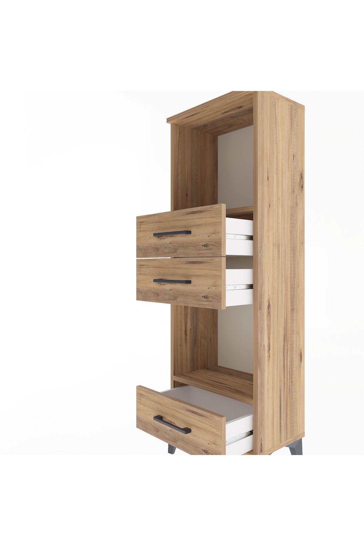 Arges Dolap 2 Raflı 3 Çekmeceli 44x30x134 - S16M051V9A