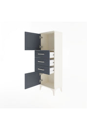 Arges Dolap 2 Raflı 3 Çekmeceli 2 Kapaklı 44x30x134 - S16M052V2A