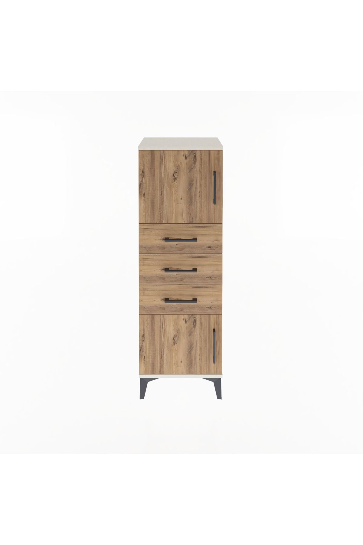 Arges Dolap 2 Raflı 3 Çekmeceli 2 Kapaklı 44x30x134 - S16M052V3A