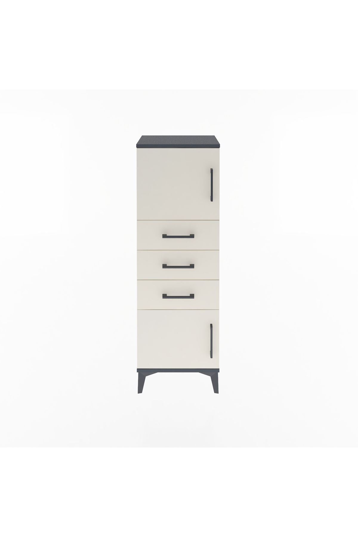 Arges Dolap 2 Raflı 3 Çekmeceli 2 Kapaklı 44x30x134 - S16M052V4A