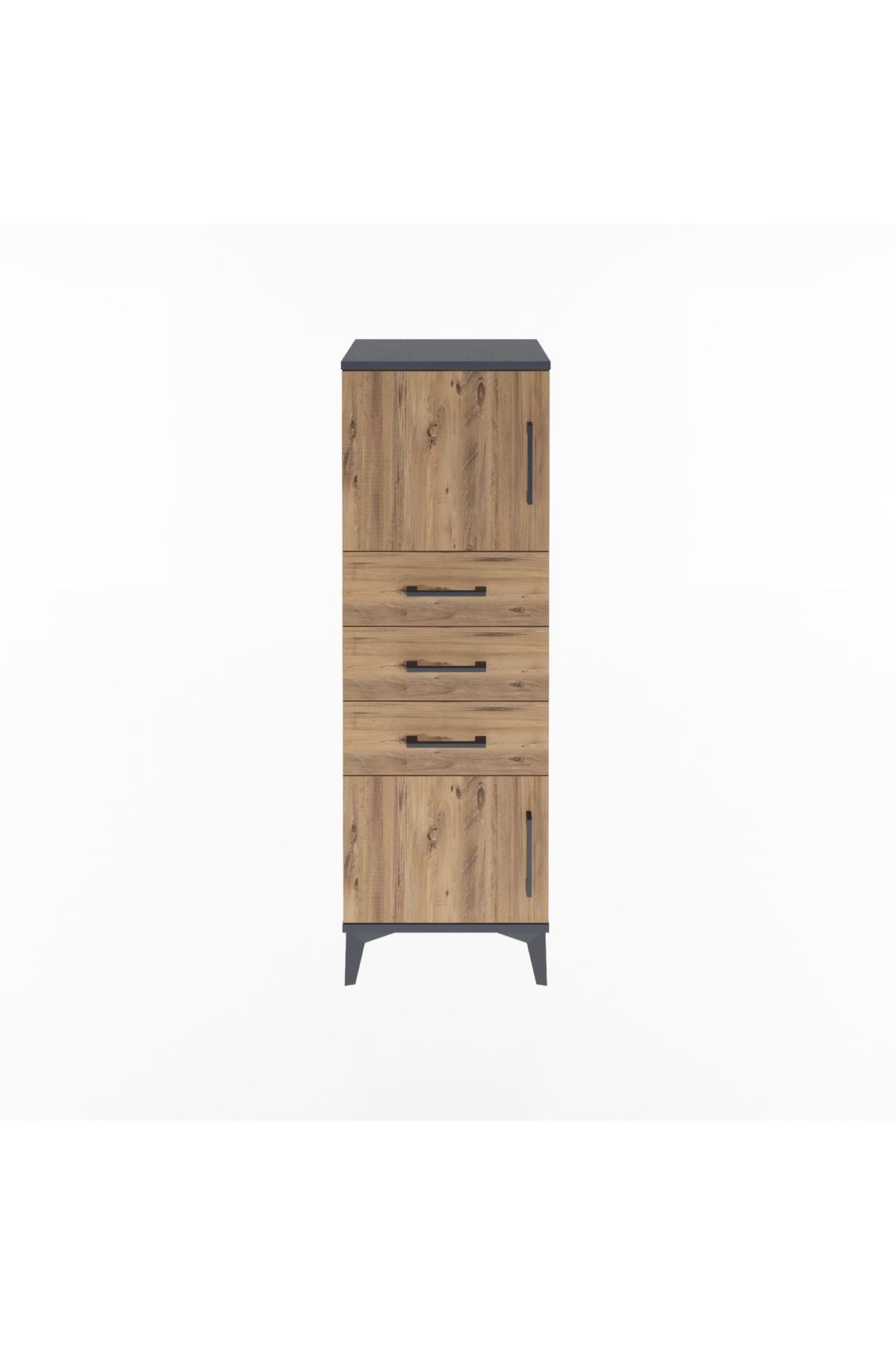 Arges Dolap 2 Raflı 3 Çekmeceli 2 Kapaklı 44x30x134 - S16M052V6A