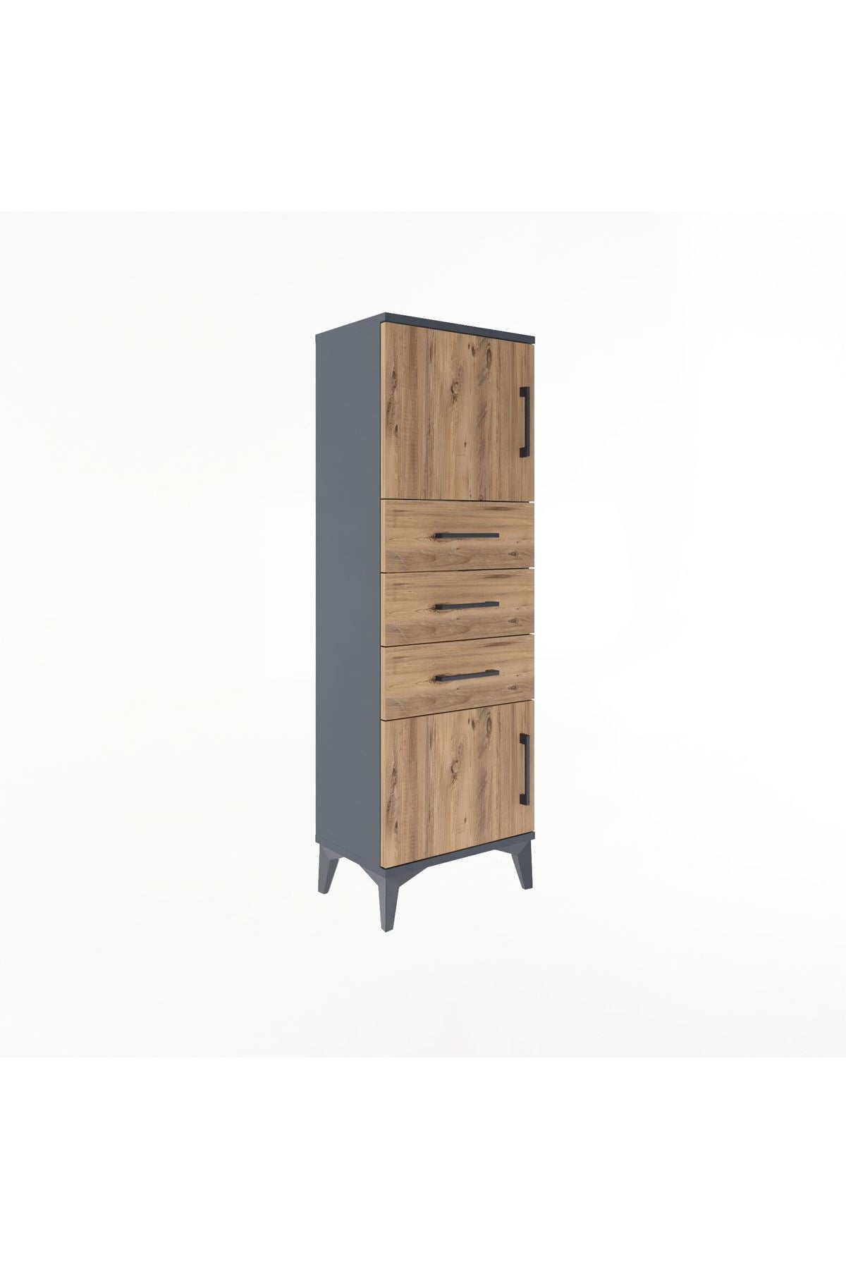 Arges Dolap 2 Raflı 3 Çekmeceli 2 Kapaklı 44x30x134 - S16M052V6A