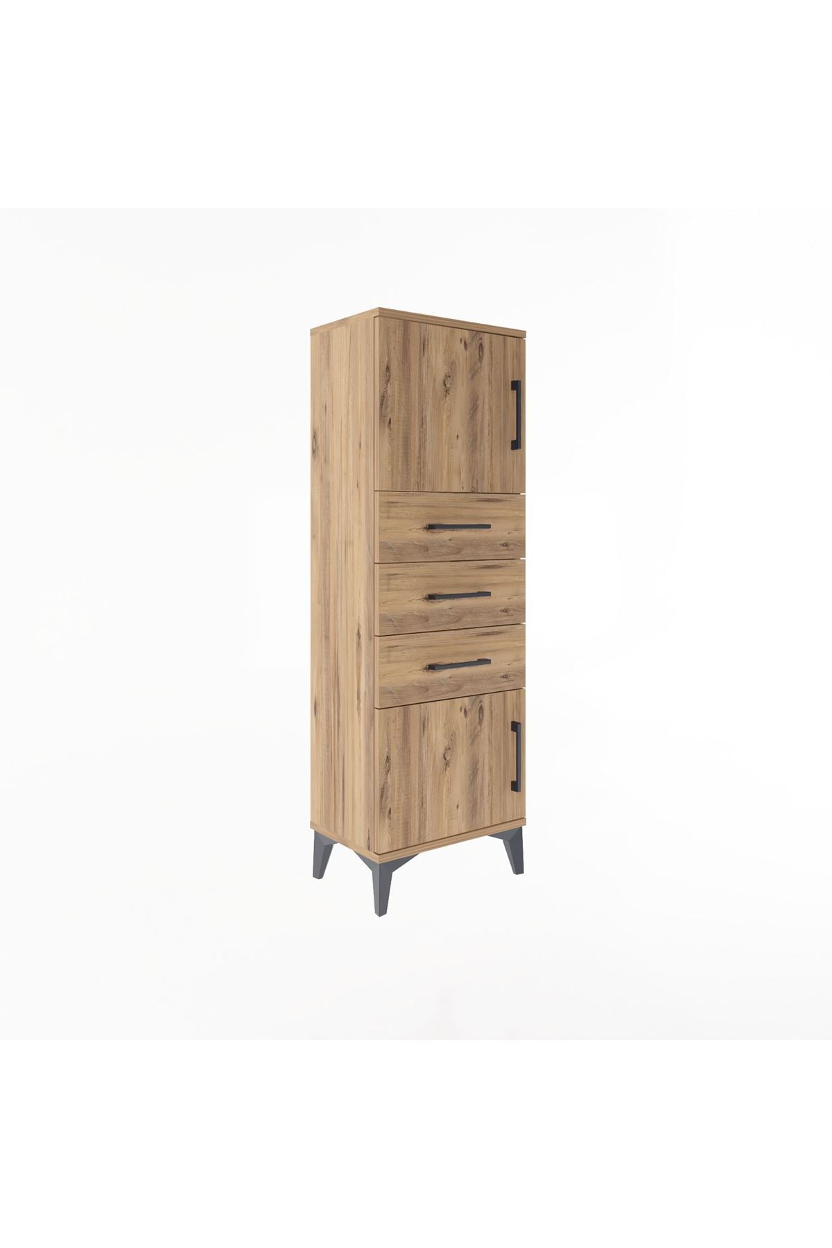 Arges Dolap 2 Raflı 3 Çekmeceli 2 Kapaklı 44x30x134 - S16M052V9A