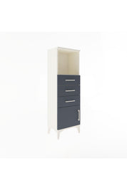 Arges Dolap Tek Raflı 3 Çekmeceli Tek Kapaklı 44x30x134 - S16M053V2A