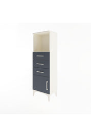 Arges Dolap Tek Raflı 3 Çekmeceli Tek Kapaklı 44x30x134 - S16M053V2A