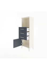 Arges Dolap Tek Raflı 3 Çekmeceli Tek Kapaklı 44x30x134 - S16M053V2A