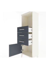 Arges Dolap Tek Raflı 3 Çekmeceli Tek Kapaklı 44x30x134 - S16M053V2A