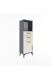 Arges Dolap Tek Raflı 3 Çekmeceli Tek Kapaklı 44x30x134 - S16M053V4A