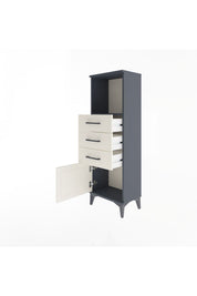 Arges Dolap Tek Raflı 3 Çekmeceli Tek Kapaklı 44x30x134 - S16M053V4A