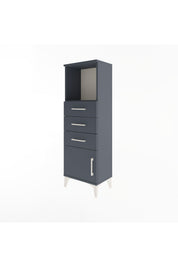 Arges Dolap Tek Raflı 3 Çekmeceli Tek Kapaklı 44x30x134 - S16M053V5A