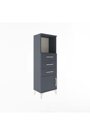 Arges Dolap Tek Raflı 3 Çekmeceli Tek Kapaklı 44x30x134 - S16M053V5A