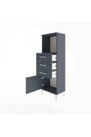 Arges Dolap Tek Raflı 3 Çekmeceli Tek Kapaklı 44x30x134 - S16M053V5A