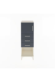 Arges Dolap Tek Raflı 3 Çekmeceli Tek Kapaklı 44x30x134 - S16M054V2A
