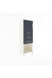 Arges Dolap Tek Raflı 3 Çekmeceli Tek Kapaklı 44x30x134 - S16M054V2A