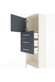 Arges Dolap Tek Raflı 3 Çekmeceli Tek Kapaklı 44x30x134 - S16M054V2A