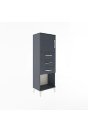 Arges Dolap Tek Raflı 3 Çekmeceli Tek Kapaklı 44x30x134 - S16M054V5A