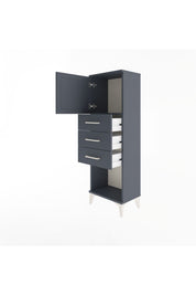 Arges Dolap Tek Raflı 3 Çekmeceli Tek Kapaklı 44x30x134 - S16M054V5A