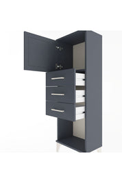 Arges Dolap Tek Raflı 3 Çekmeceli Tek Kapaklı 44x30x134 - S16M054V5A