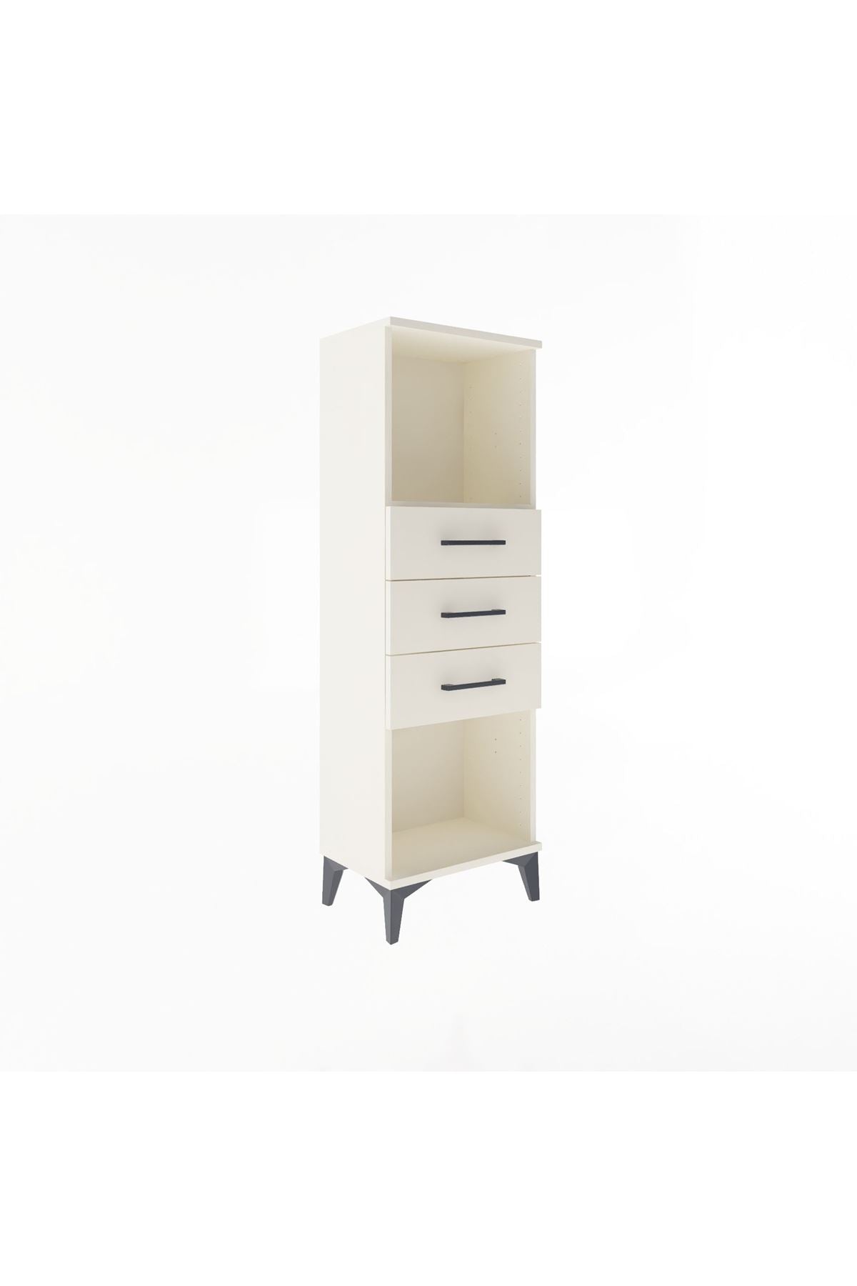 Arges Dolap Tek Raflı 3 Çekmeceli 44x30x134 - S16M055V1A