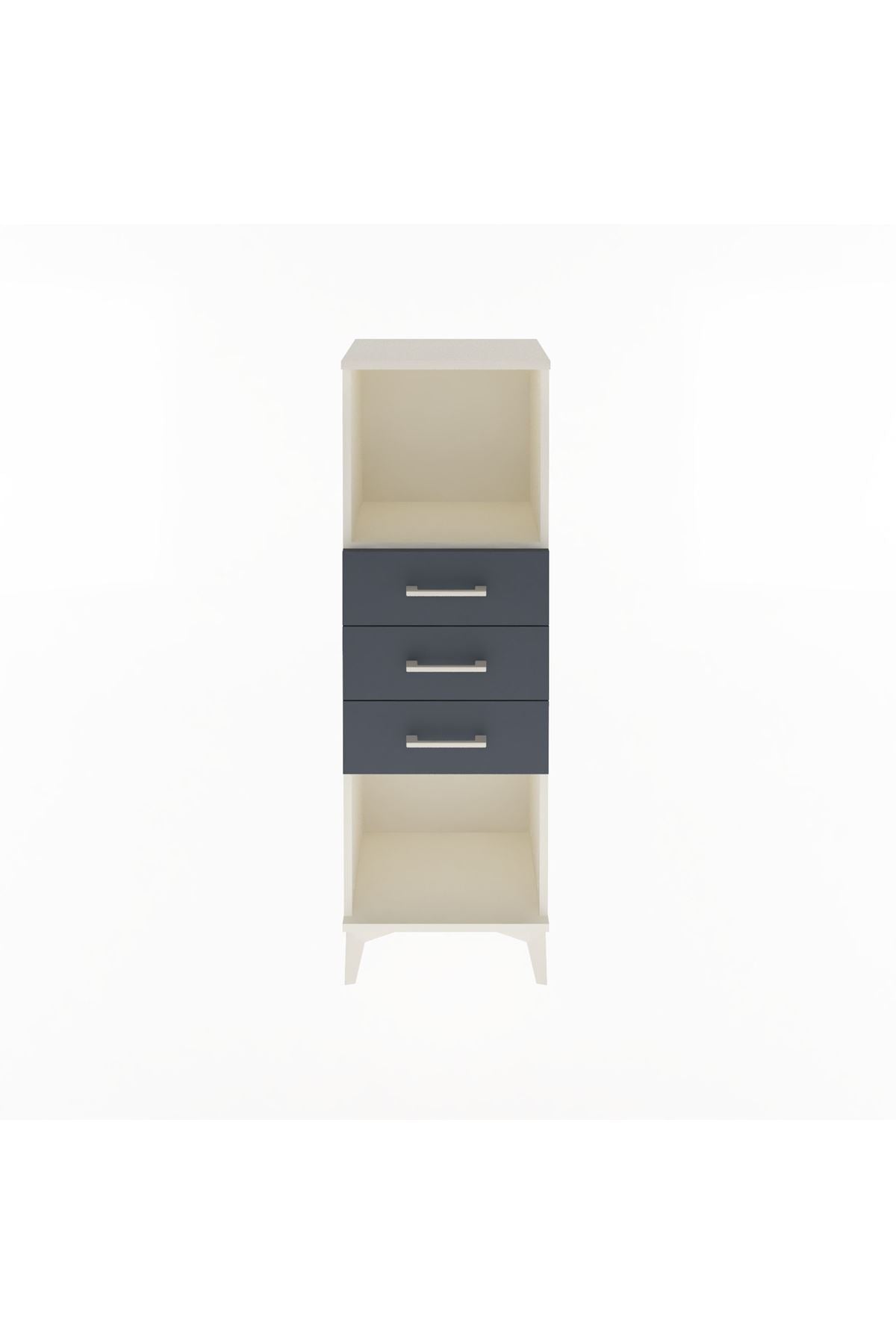 Arges Dolap Tek Raflı 3 Çekmeceli 44x30x134 - S16M055V2A